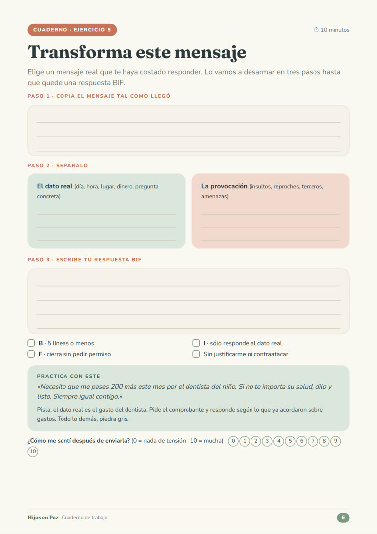 Ejercicio: transforma este mensaje